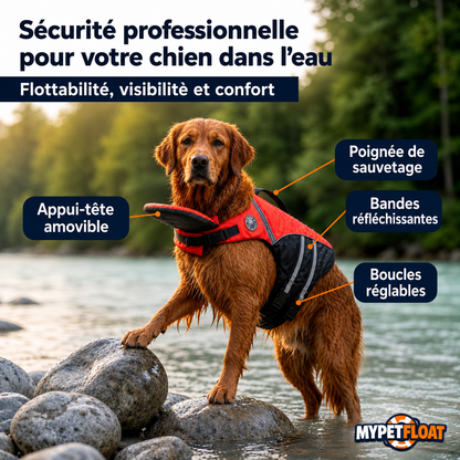 MyPetFloat® Gilet de sauvetage pour chien